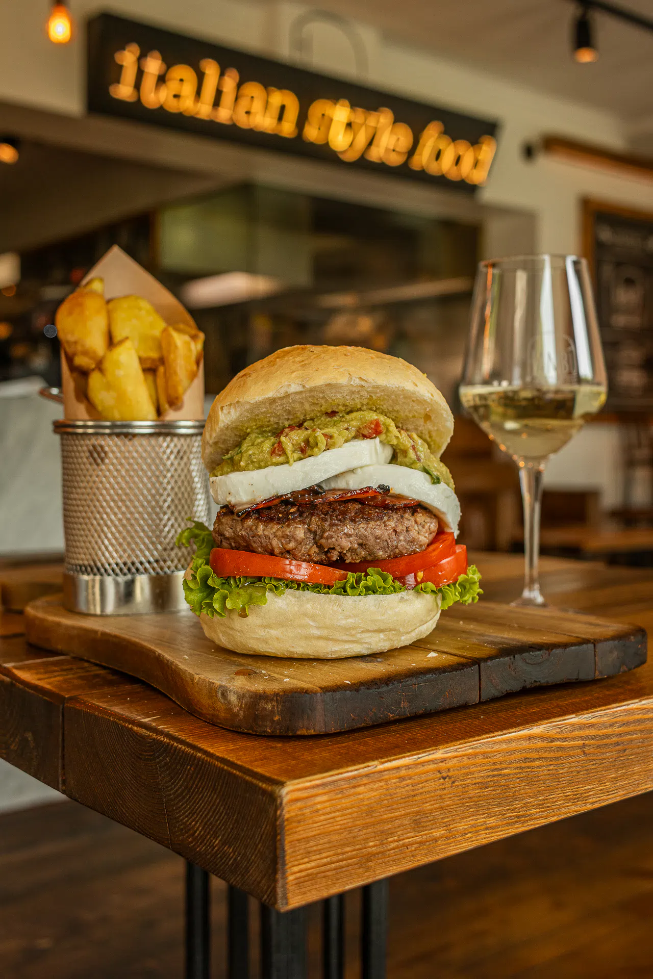 Hamburger Gourmet con guacamole