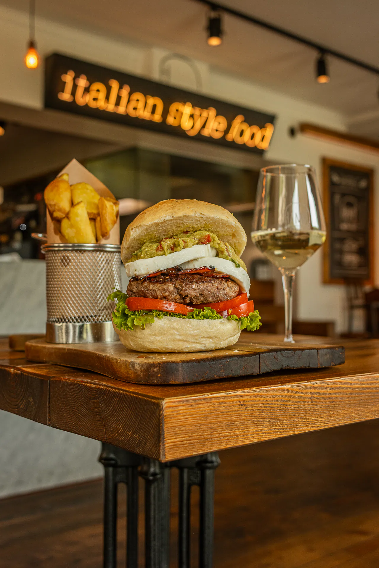 Hamburger Gourmet con guacamole