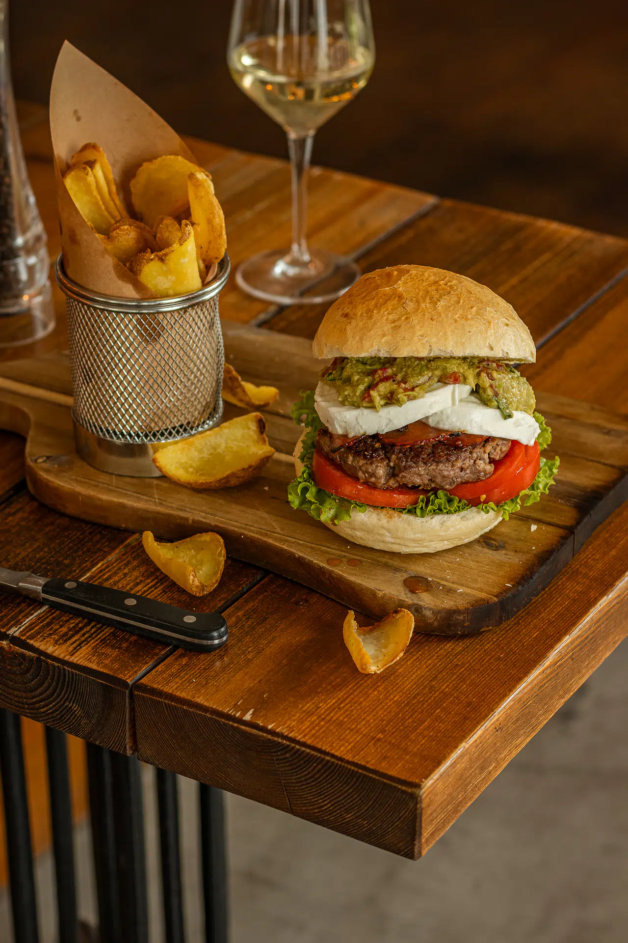 Hamburger Gourmet con guacamole
